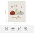 thumbnail image 4 of Throw Blanket Pumpkin Autumn Thanksgiving Farmhouse Bed 50 X 60 Inch Soft Lightweight Fluffy Warm for Sofa Couch All Seasons Cozy Cover Quilt, 4 of 6