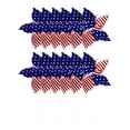 thumbnail image 3 of American Flags Patriotic Pinwheels,12 Pack 4th of July Decorations Small USA Flags On Stick With Fourth of July Pinwheels,Red White And Blue Memorial Day Decorations Patriotic Party Supplies,5 Leaves, 3 of 7