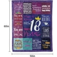 thumbnail image 3 of 18th Birthday Gifts for Girls, Warm Blanket Gifts for Gifts for Daughter Sister Granddaughter on Their 18th Birthday, 60 * 50IN, 3 of 6