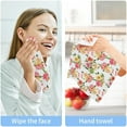 thumbnail image 7 of Beautiful Roses Flower Washcloth 12x12in Set, 2 Pack Absorbent Cotton Towel Square Kitchen Dishes Towels, Soft Cleaning Face Hand Towel Fast Drying Wash cloth, 7 of 7
