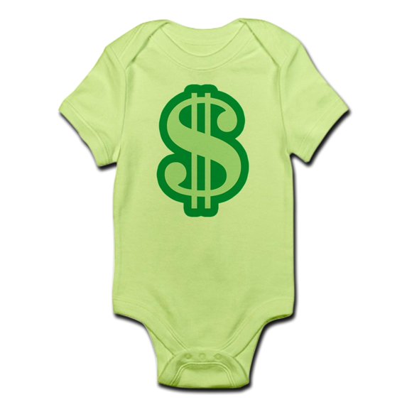 CafePress - Dollar Sign Infant Creeper - Baby Light Bodysuit