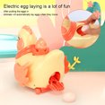 thumbnail image 4 of Juguete eléctrico para caminar gallina pato ponedora de huevos con luces sonido música para niños niñas, 4 of 7