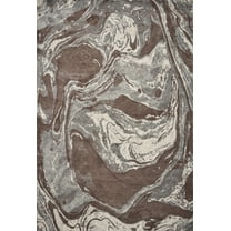 7' x 10'  Polypropylene Mocha Area Rug