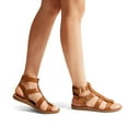 thumbnail image 4 of **Dream Pairs Women’s Gladiator Sandals – Strappy Flat Sandals with Adjustable Straps & Cushioned Footbed, 4 of 7
