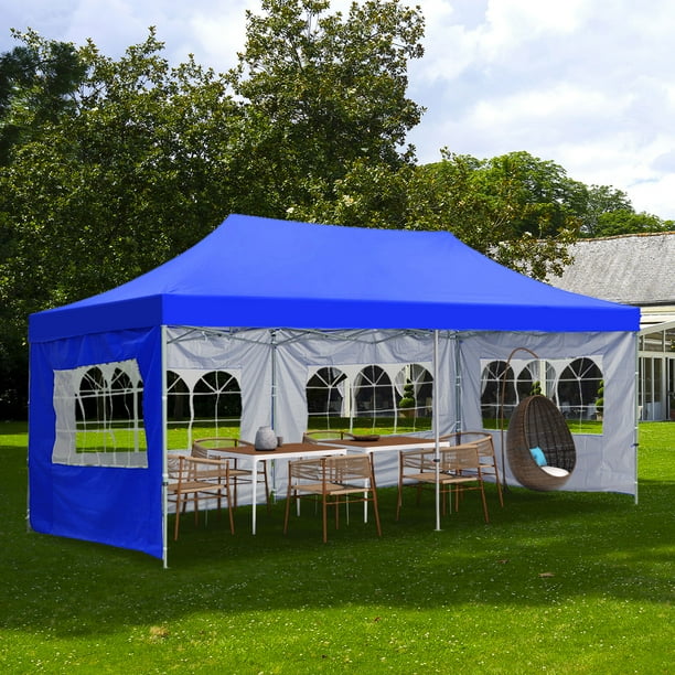 Outdoor Basic 10' x 20' Popup Outdoor Canopy Tent with Removable