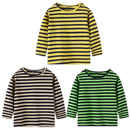 

Zelic Long Sleeve Shirts Spring Clearance Toddler Kids Baby Boys Fashion Stripe Dinosaur Shirt Tops Tee Clothes 3PCS Set
