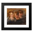 thumbnail image 2 of Anonymous 22x20 Black Modern Framed Museum Art Print Titled - Three Angelic Heads in Clouds (17th Century), 2 of 5