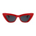 thumbnail image 2 of Siminsem Retro Square Frame Sunglasses, European American Style Wide Temple Sun Glasses, Mirrored UV Protection Summer Shades for Women, Red, One Size, 2 of 5