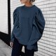 thumbnail image 4 of ICHUANYI Liquidación Mujer Otoño Invierno Color Cuello Redondo Manga Larga Tops Jersey Blusa Sudaderas ICHUANYI WER202308172491, 4 of 8