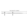 thumbnail image 5 of KFFKFF 6.6FT Sliding Barn Door Hardware Kit, Supports Up to 330 lbs, Fits Doors 36-40 Inches Wide and 1-3/8 to 1-3/4 Inches Thick, Sturdy Track with J-Style Rollers, 5 of 9