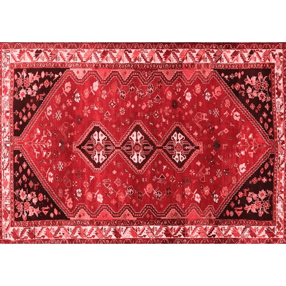 Ahgly Company Indoor Rectangle Persian Red Traditional Area Rugs, 5' x 7'