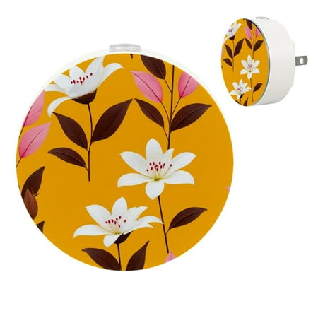 

YZUOUZY Night Light Bedside Lamp Small Bedside Lamps Set of 2 Vintage Floral Tropical Botanical