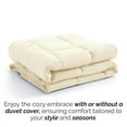 thumbnail image 5 of Southshore Fine Living, Inc. Oversized King Comforter, Apartment Essentials, All Season, Cream Color, 5 of 9