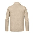 thumbnail image 3 of LEBONYARD Mens Coats Outwear Winter Men's Big,Winter Coats for Men,Men's New Casual and Fashionable Double Breasted Cardigan V-neck Knitted Sweater Beige XXXL, 3 of 3