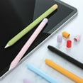 thumbnail image 3 of Apple Pencil Stylus 1/2 Generation Hit Color Silicone Protective Cover Non-slip Anti-fall Pen Cover, 3 of 9