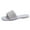 Silver, variant on GERsome Womens Square Toe Slippers Summer Open Toe Rhinestone Casual Beach Flats Slippers for Party and Daily