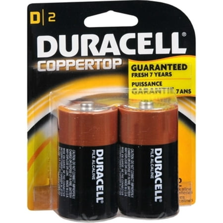 Duracell Coppertop D Alkaline Batteries 2 Each