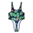 thumbnail image 5 of VONCOS Mens Underwear Briefs Nylon Spandex Green Tropical Print Banana Leaf Comfortable Breathable,Size XL, 5 of 6