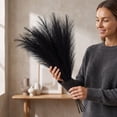 thumbnail image 6 of Black Pampas Grass - 10 Stems Faux Plumes for Vase, Table, and Halloween Decor, 6 of 7