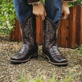 thumbnail image 4 of Mid PipeSquare Toe Wide Calf Pull On Boots Classic Retro Mens Work Boots Western Boots Slip Resistant Embroidered Pull On Boot, 4 of 5