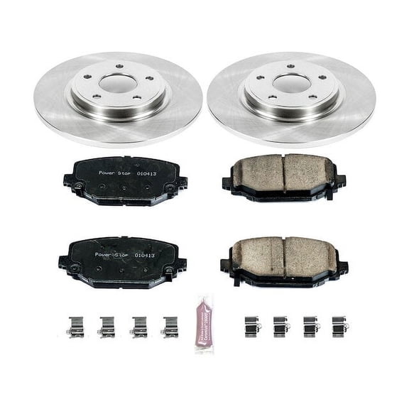 Rear Brake Pad and Rotor Kit - Compatible with 2012 - 2020 Dodge Journey 2013 2014 2015 2016 2017 2018 2019
