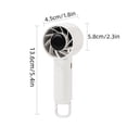 thumbnail image 2 of White Handheld Turbo Fan Usb Rechargeable Desktop Mini Fan Personal Cooling Portable Camping Fan With Strong Airflow 3 Rates For Outdoor Travel Office, 2 of 7