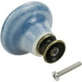 thumbnail image 4 of 4 Pcs Ceramic Cabinet Kitchen Knobs Handles Vintage Round Single Hole Knobs for Drawer Cupboard Closet, with Mounting Screws, Blue, 4 of 4