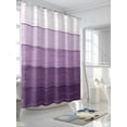 thumbnail image 3 of Shower Curtain Purple Wood Grain Shower Curtains for Bathroom, Waterproof Polyester Shower Curtain Set with Hooks, Standard Size 66" x 72" Rustic Ombre Wooden Stripes, 3 of 6