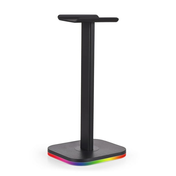 Headphone Stand Bottom Illuminated Headphone Holder RGB Light for Desk PC Gaming Headset Non-Slip Rubber