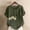 Army Green, variant on Womens Purple Short Sleeve Blouse Casual Floral Print Top Oversized Plus Size Daisy Loose Fit Wrinkle Resistant T-Shirt,Size 3XL