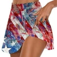 thumbnail image 2 of QATAINLAV Plus Size 4th of July Skort, Women 2024 Summer Fake Two Piece Yoga Shorts American Flag Patriotic Tennis Skirts Daily Deals of the Day Multicolor XL, 2 of 6