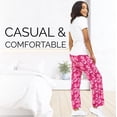 thumbnail image 6 of Lounge Pants for Women 3 Pack Sleep Casual Sleep Bottom Pajama Pants Set C, Small, 6 of 7
