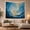 Whirlpool Figure, variant on Solo Figure in Ocean Vortex Whirlpool Swirl Dramatic Moody Abstract Art for Ocean Lovers, Coastal Wall Decor Housewarming Gift Tapestry Wall Hanging for Bedroom, Living Room and Dorm