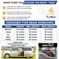 thumbnail image 4 of PIOE-Baby Car Window Shades for Side Windows (Pack of 2) | Sun Shade for Car Heat and UV Protection | Mosquito Net Baby Car Sun Shade | Rear Side Window Sunshade for Car (Large 38"x21"), 4 of 4