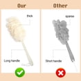 thumbnail image 2 of Shower Loofah Body & Back Scrubber Exfoliating Loofah luffa loofa Bath Brush On a Stick with Long Handle Back Brush, 2 of 6