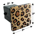 thumbnail image 5 of Leopard Print Animal Spots Tow Trailer Hitch Cover Plug Insert, 5 of 6