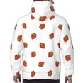 thumbnail image 7 of Uemuo Hand Drawn Strawberry Pattern Men's Hoodie - Casual Pullover Hoodie with Kangaroo Pocket, Stylish Hooded Sweatshirt for Everyday Wear-Medium, 7 of 7