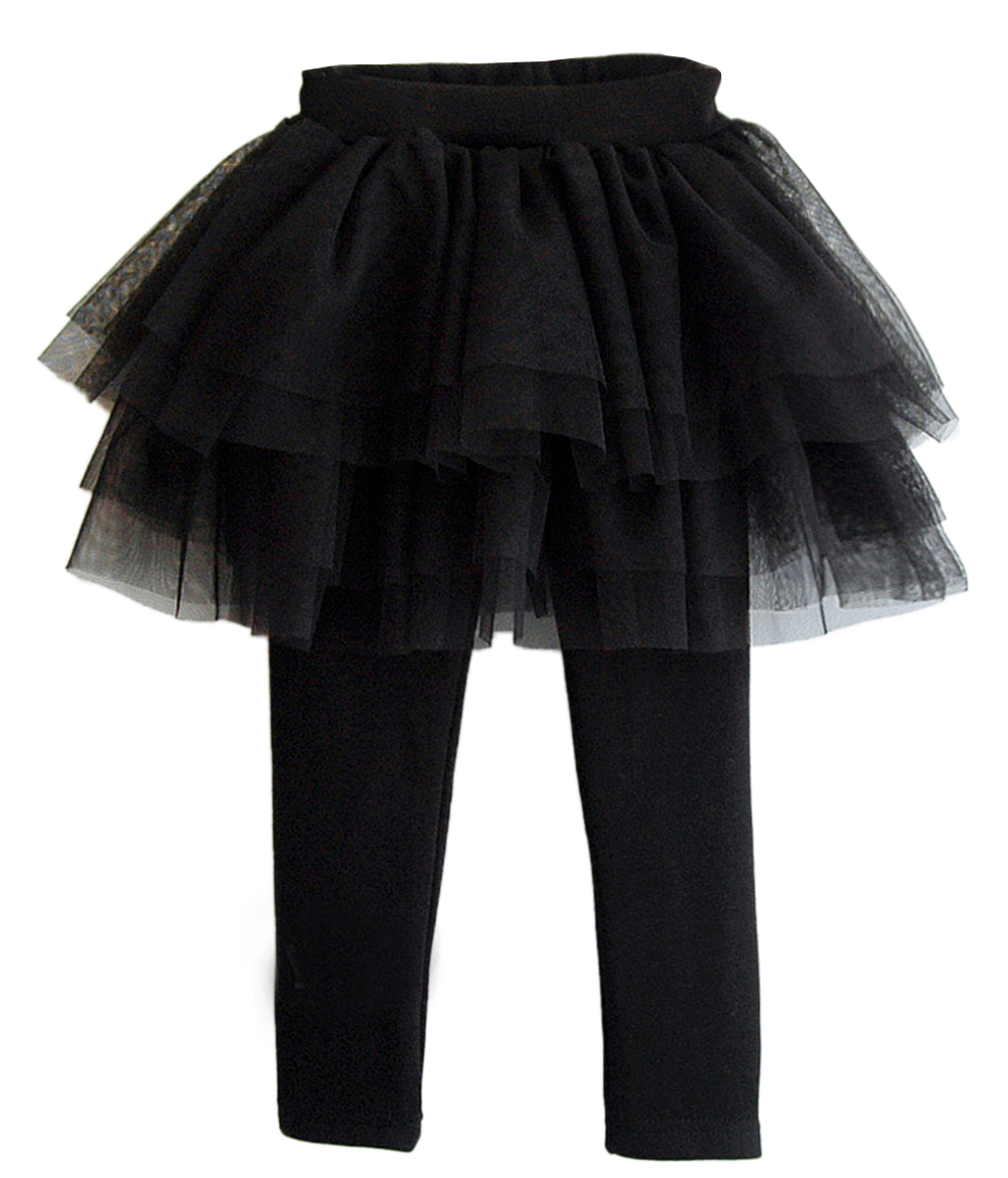 black tutu leggings