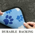 thumbnail image 6 of Blue Dog Paw Footprint Door Rugs,Washable Non Slip Door Mats Indoor,Decorative Door Mats,Entry Mat Indoor for Entrance,Bedroom,Kitchen,Bathroom,30"x17", 6 of 6