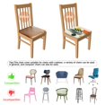 thumbnail image 5 of Boho Abstract Art Seat Covers for Dining Room Chairs Set Of 4,Stretch Printed Washable Chair Seat Cover with Elastic Ties and Button,Removable Waterproof Couch Cushion Covers, 5 of 6