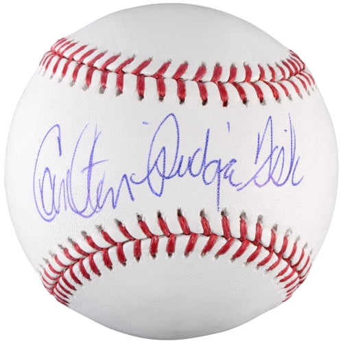 carlton fisk autographed baseball