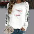 thumbnail image 2 of HUITKMM Chandails d'Automne pour Femmes Chandail à Manches Longues Col Rond Imprimé Football Chandail Décontracté pour Usage Quotidien et Activités Sportives Chemise Athlétique Douce et Confortable, 2 of 5