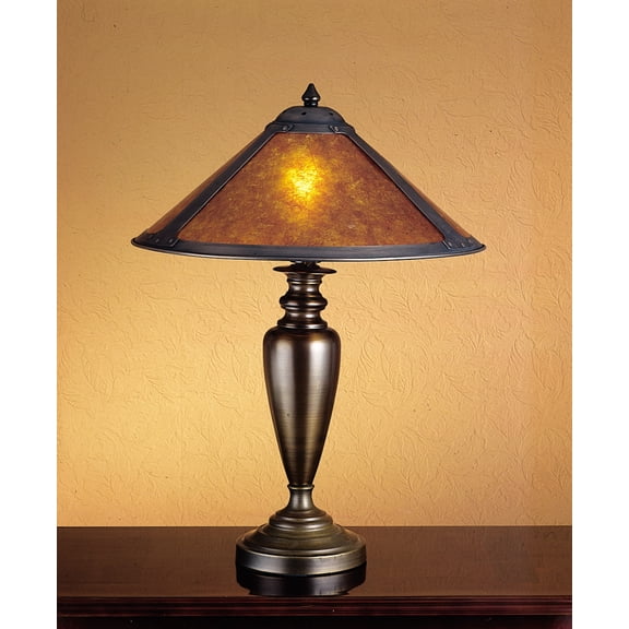 Meyda Tiffany 22700 Stained Glass / Tiffany Table Lamp From The Dirk Van Erp Collection -