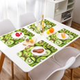 thumbnail image 2 of Wobogo Kiwi Fruit Pattern Placemats Coasters Set of 1 Heat-resistant Non-slip Easy to Clean Square Dinner Plate Mat, 2 of 8