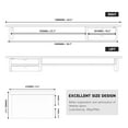 thumbnail image 2 of Fenge Dual Monitor Stand, 42.5inch Monitor Riser with Acrylic Drawer, 2 of 8