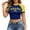 Z10 Dark Blue, variant on Womens Brazil Soccer Letter Print Raglan Sleeve T Shirt Short Sleeve Crop Top Athletic Jersey Casual Summer Fan Tee