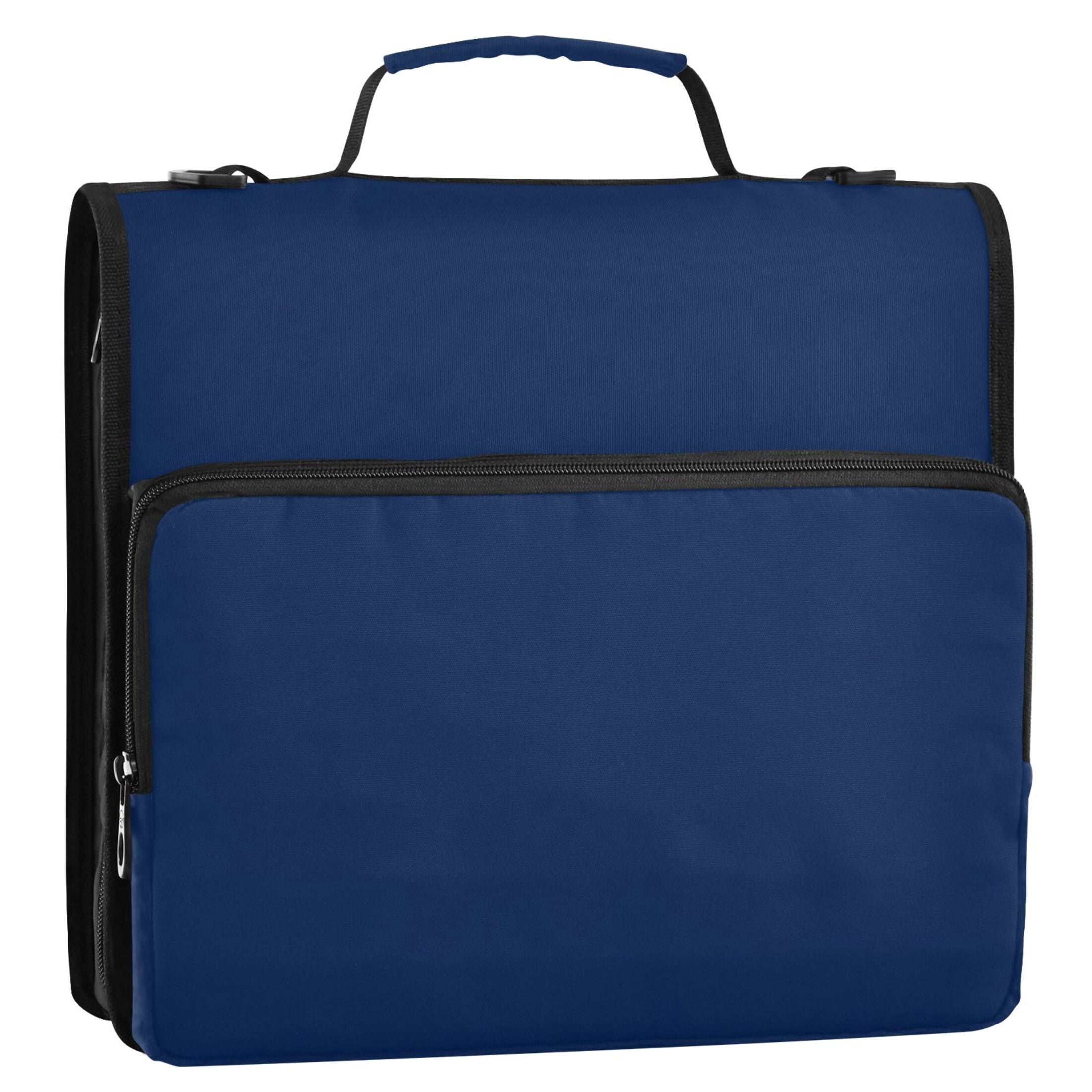 ALAZA Zipper Binder Dark Blue Paint 3 Ring Trapper Keeper File Folder Organizer Bag