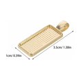 thumbnail image 2 of unbranded 50Ud Bases Para Colgantes Doradas Con Forma Rectangular Ideales Para Llaveros Y Collares, 2 of 7