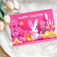 thumbnail image 4 of Wanfds 10 Piece Happy Easter Cards Colorful Eggs Rabbits For 2025 Easter Assortment Note Card Spring Greeting Cards For Party Spring Holiday 5 Designs For Gifts(D), 4 of 6
