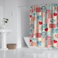 thumbnail image 2 of Pioneer Flower Floral Print Pattern Shower Curtain 84"x72", Bathroom Decorative Shower Curtain Set with 12 Hooks, Waterproof Washable, 2 of 6